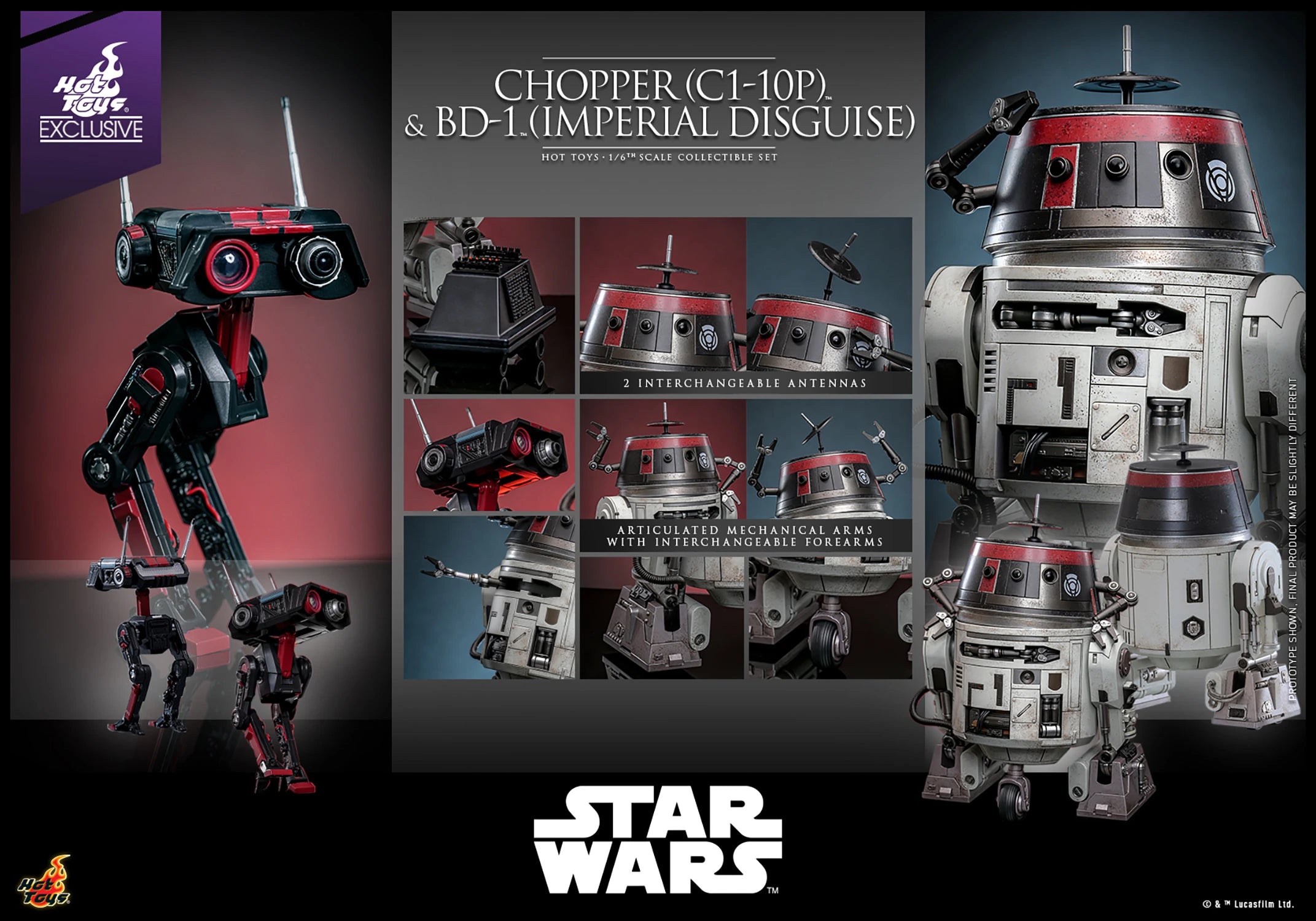 Chopper (C1-10P™) & BD-1™ (Imperial Disguise) – Mad Man Moodys Chopper (C1-10P™) & BD-1™ (Imperial Disguise) – Mad Man Moodys