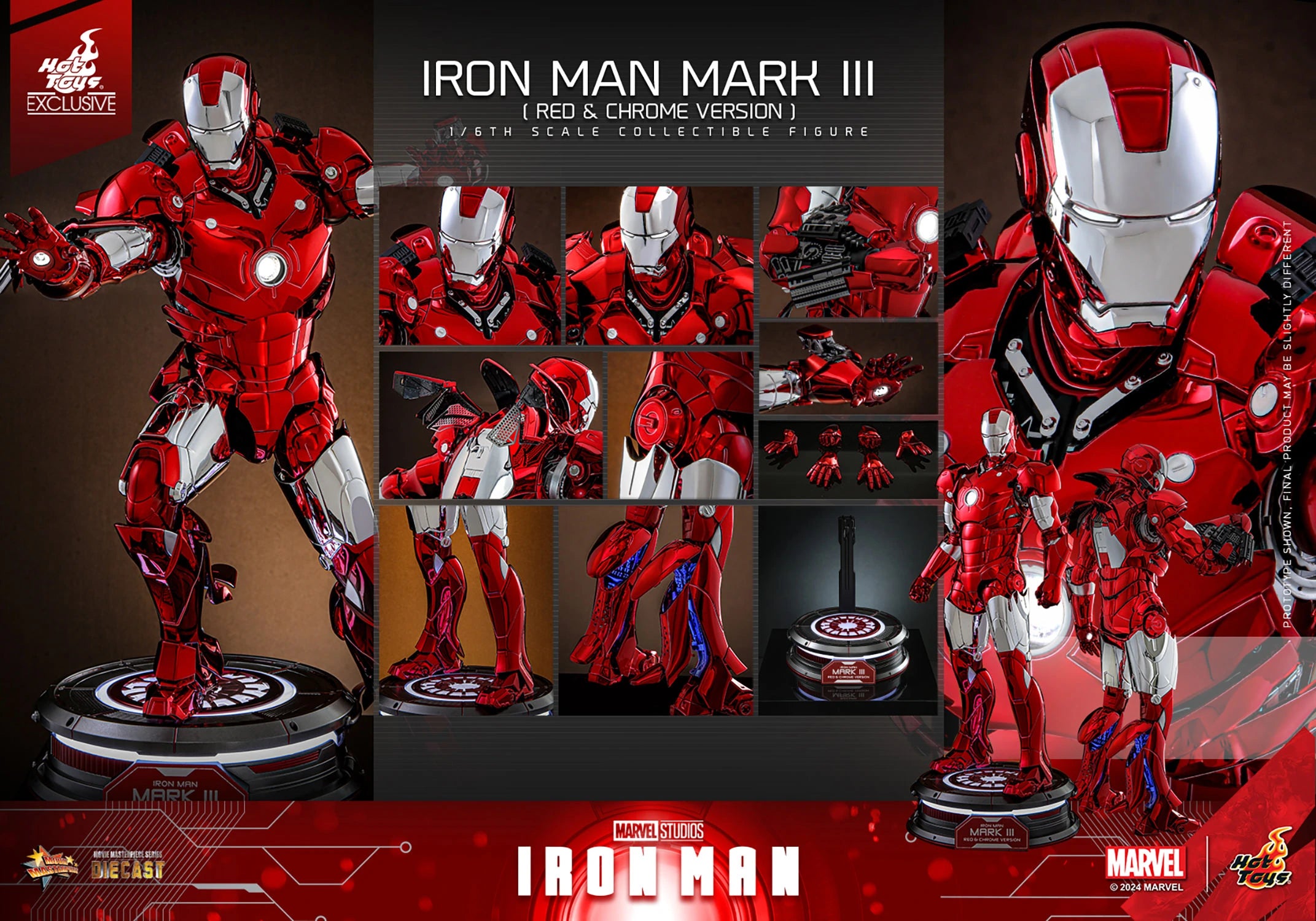 Iron Man Mark III (Red & Chrome Version)